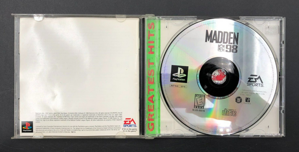 Madden NFL 98 Sony PlayStation 1
