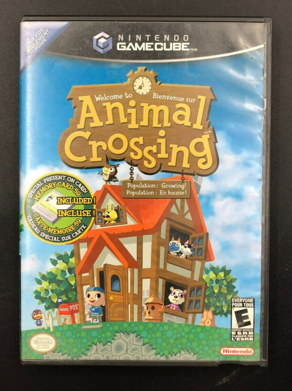 Animal Crossing Nintendo GameCube w/ Memory Card + Manual