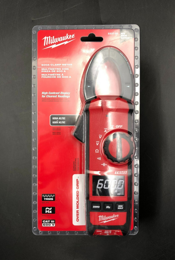 Milwaukee 2237-20 600A AC/DC Digital Clamp Meter - BRAND NEW