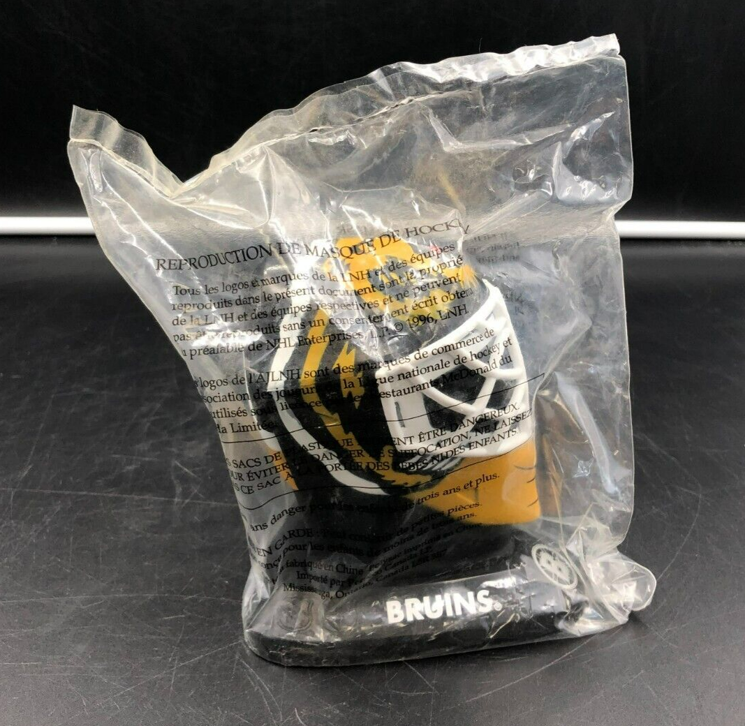 1996 McDonalds NHL Bruins Bill Ranford Autographed Goalie Mask - NEW