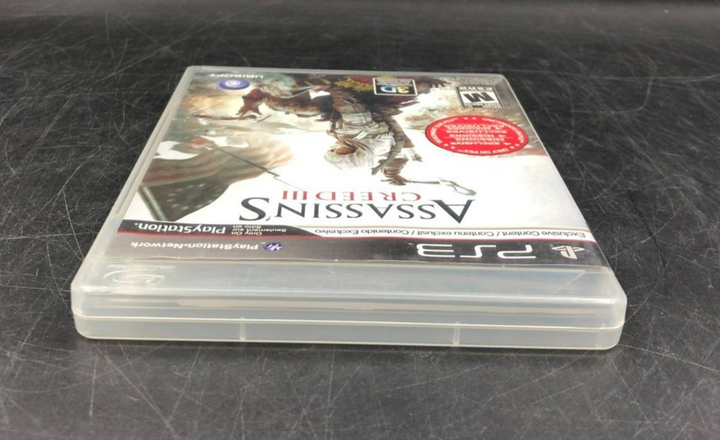 Assassin's Creed III (PlayStation 3, PS3) w/ Manual + Insert
