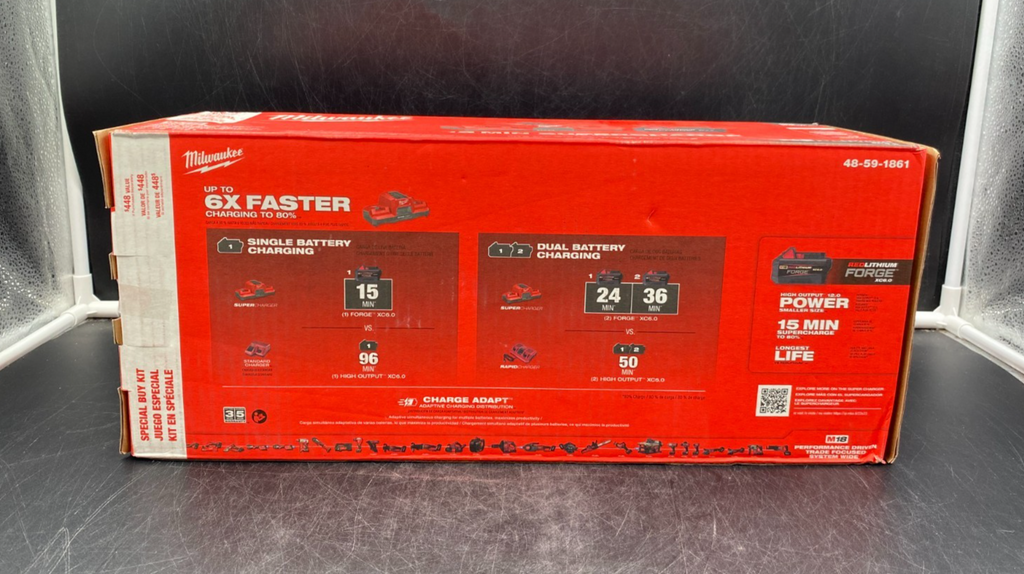 Milwaukee 48-59-1861 M18 Super Charger Dual Bay Starter Kit - NEW