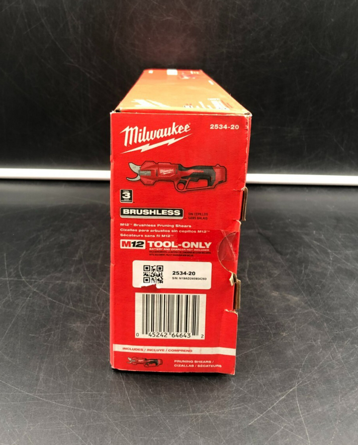 Milwaukee 2534-20 M12 Brushless Pruning Shears (Tool-Only) - NEW