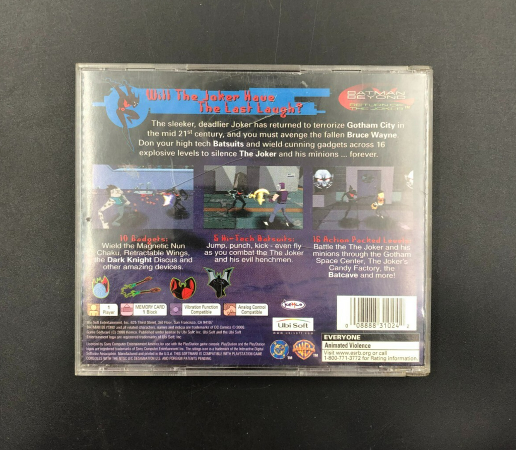 Batman Beyond: Return of the Joker (Sony PlayStation, PS1)