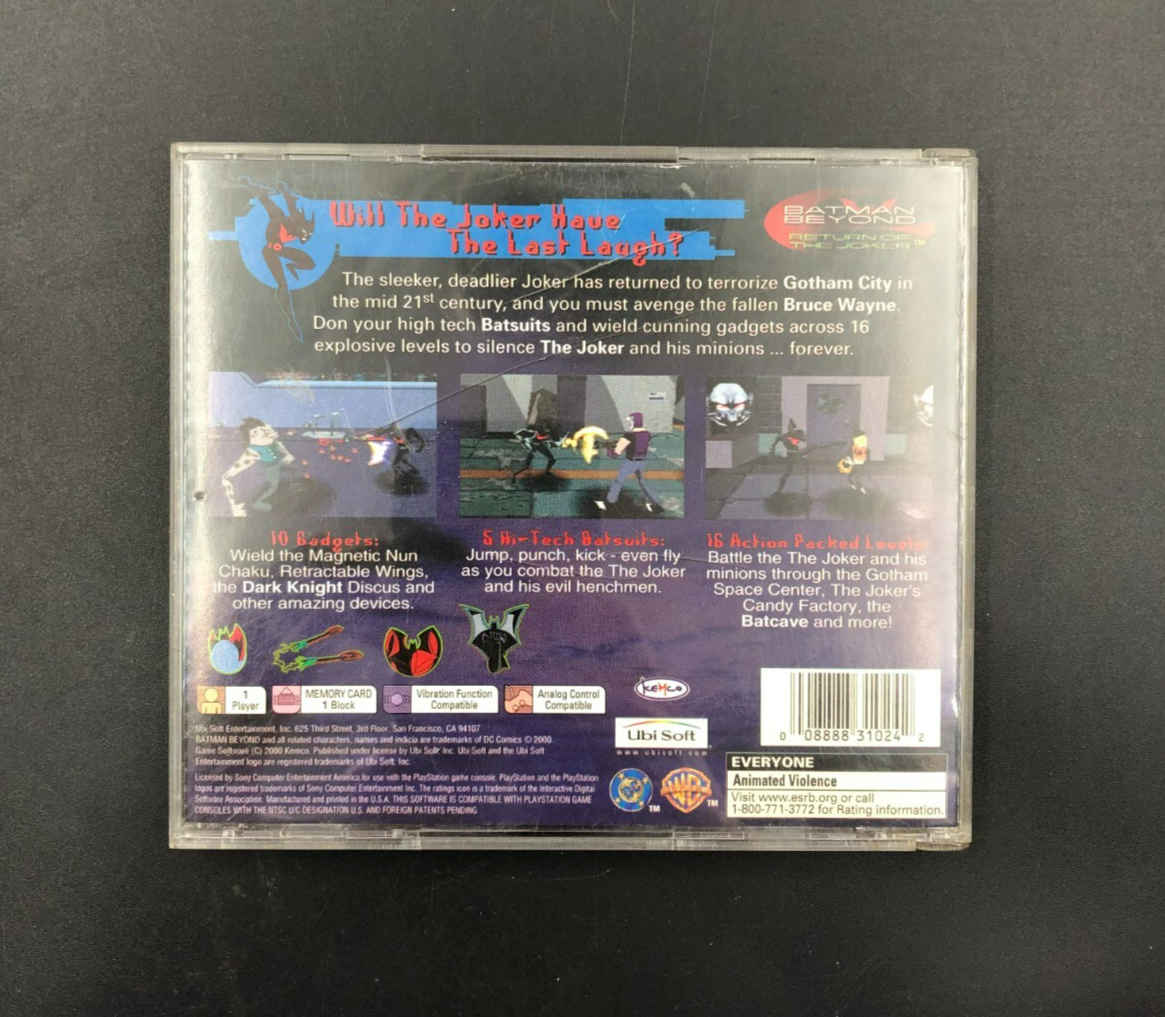 Batman Beyond: Return of the Joker (Sony PlayStation, PS1)