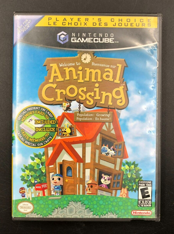 Animal Crossing Player's Choice Nintendo GameCube w/ Memory Card