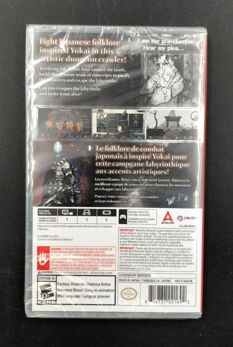 Labyrinth of Zangetsu (Nintendo Switch) - NEW SEALED