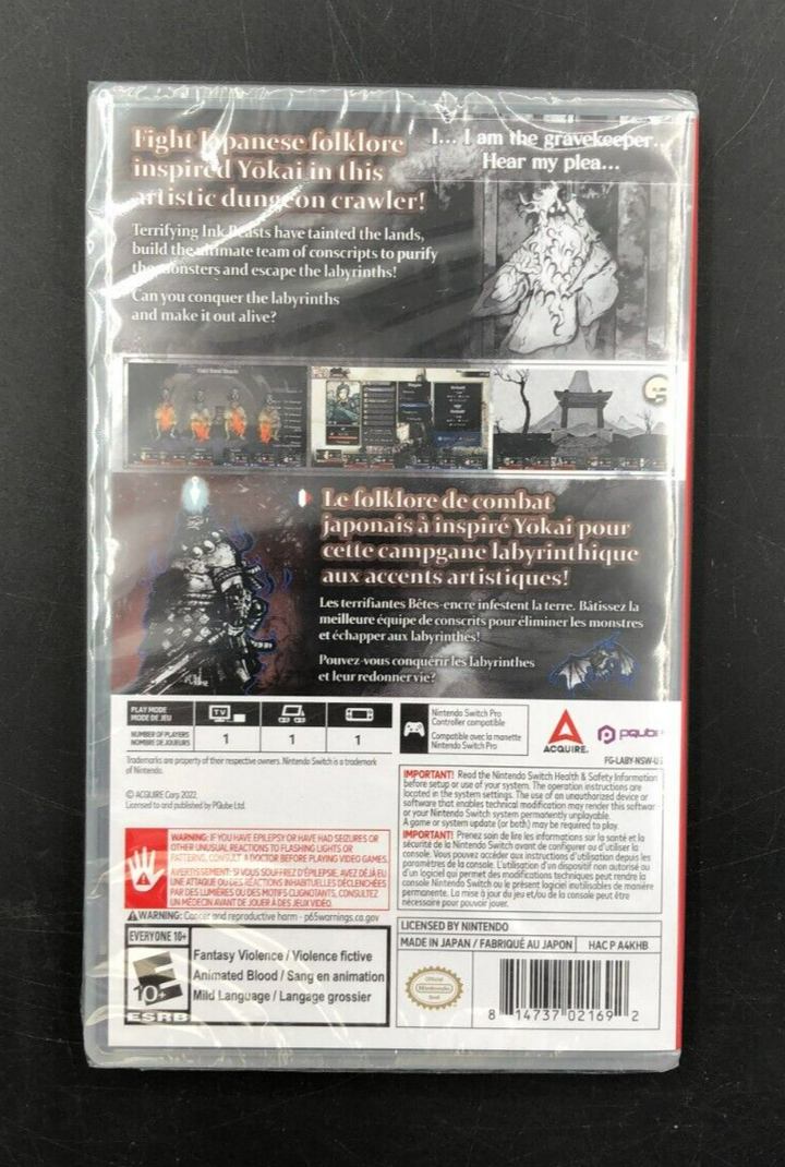 Labyrinth of Zangetsu (Nintendo Switch) - NEW SEALED