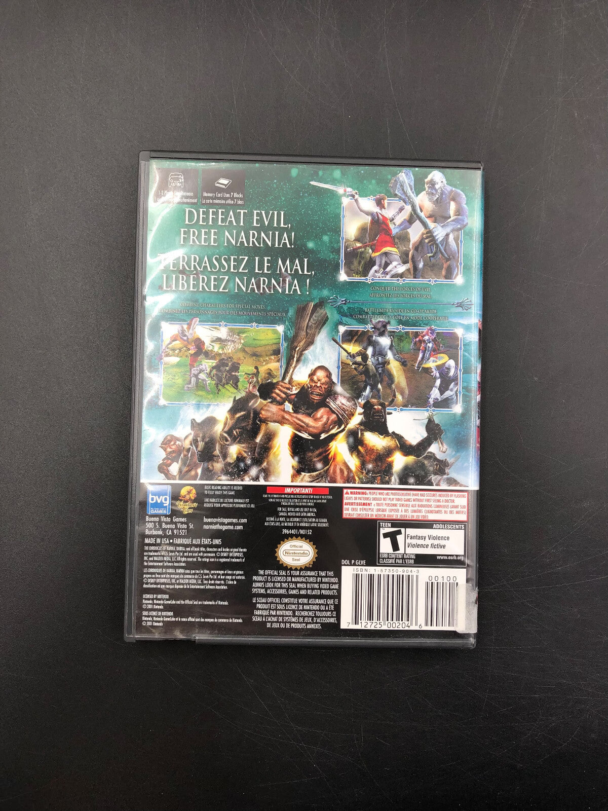Chronicles of Narnia The Lion, the Witch, and the Wardrobe Nintendo GameCube