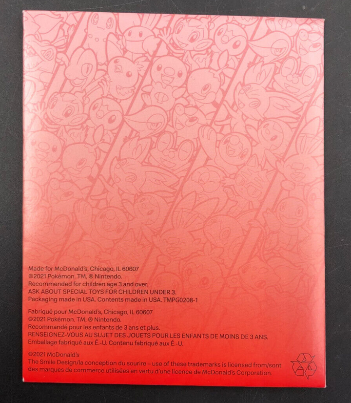 2021 POKEMON 25th Anniversary McDonald's Happy Meal Booster Pack Toy 7 *NEW*