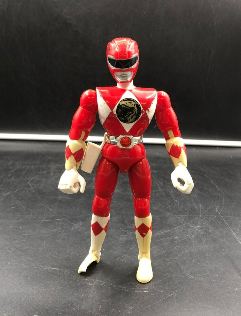 1993 Bandai Mighty Morphin Power Rangers - 8" Red Ranger Action Figure - Used