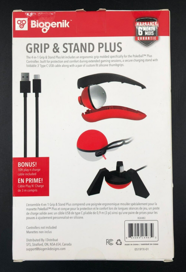 Biogenik Grip & Stand Plus For Nintendo Switch - NEW~~