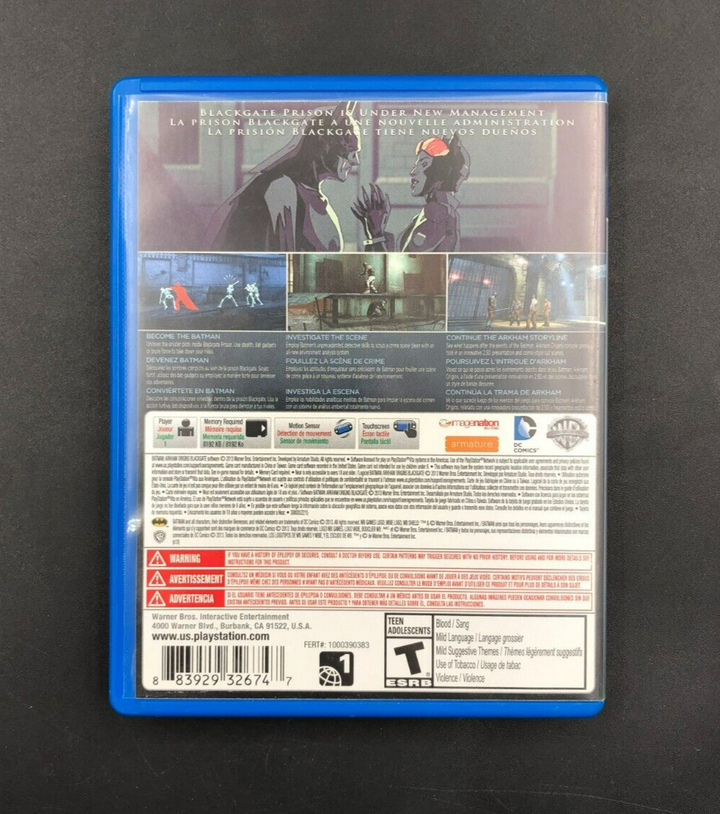 Batman: Arkham Origins Blackgate (Sony PlayStation Vita, PSVITA) in Case
