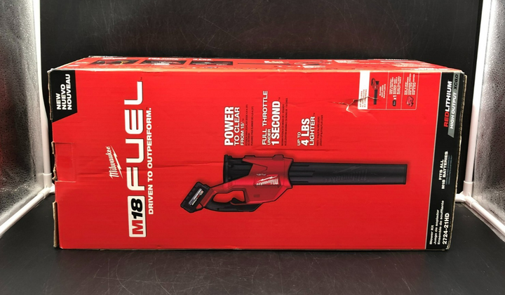 Milwaukee 2724-21HD M18 Fuel RedLithium Blower Kit w/ Battery & Charger - NEW