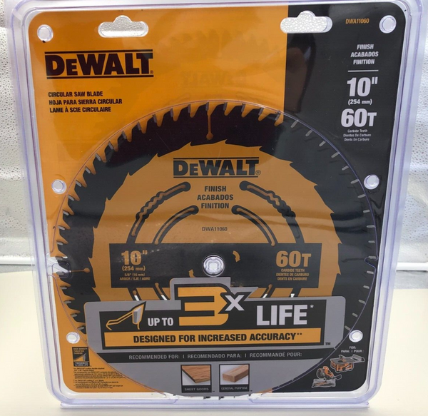 DeWalt DWA11060 Circular Saw Blade 10'' (254 mm) 60T BRAND NEW