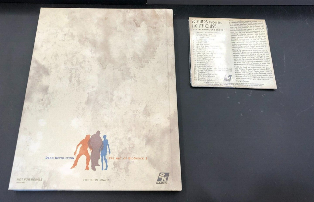 2K GAMES: XBOX 360 Bioshock 2 Special Ed. *Missing Posters, SEE PICS*