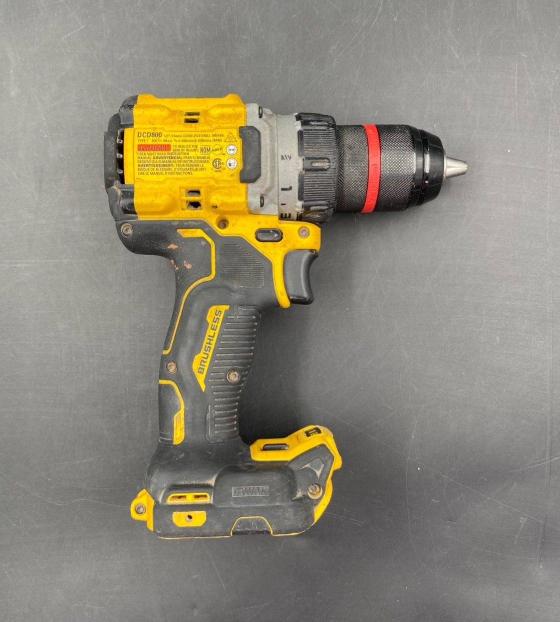 DeWalt DCD800 20V Max XR 1/2" (13mm) Cordless Drill Driver (Tool-Only)