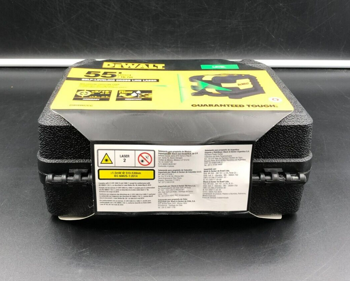 DeWalt DW08802CG 55'(16.7m) Range Self-Leveling Cross Line Laser (Green) - NEW
