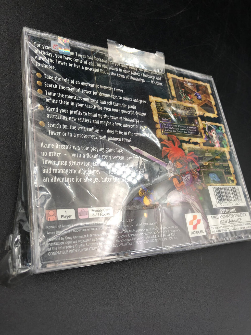 Azure Dreams (Sony PlayStation 1, 1998) *BRAND NEW*