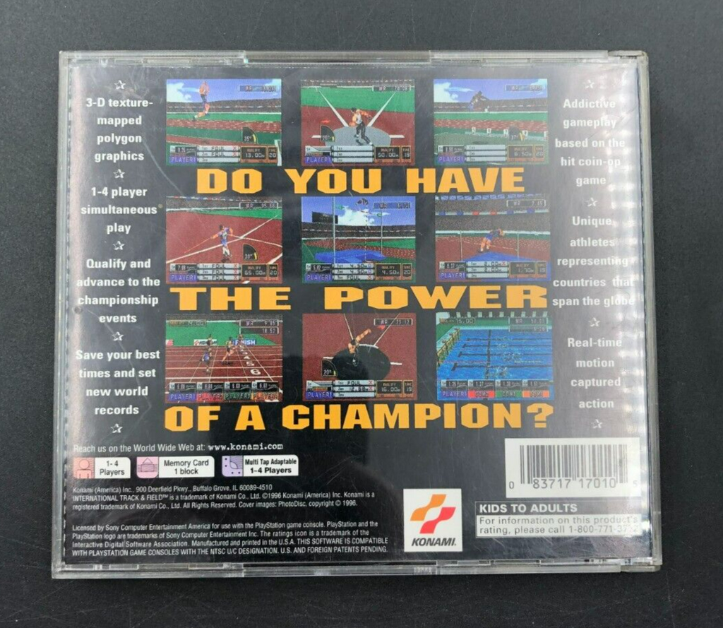 International Track & Field Sony PlayStation 1