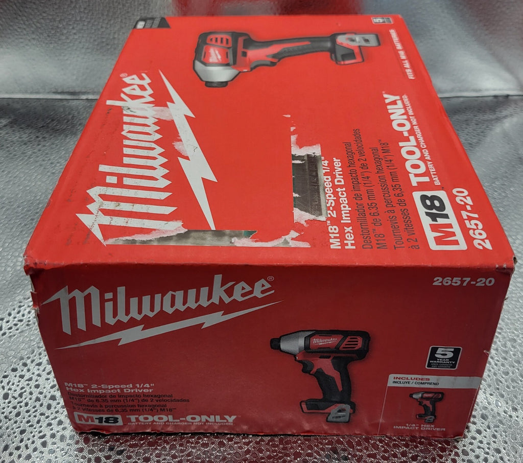 MILWAUKEE M18 2 Speed Hex Impact Driver 2657-20 *BRAND NEW*