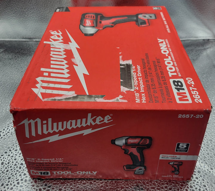 MILWAUKEE M18 2 Speed Hex Impact Driver 2657-20 *BRAND NEW*
