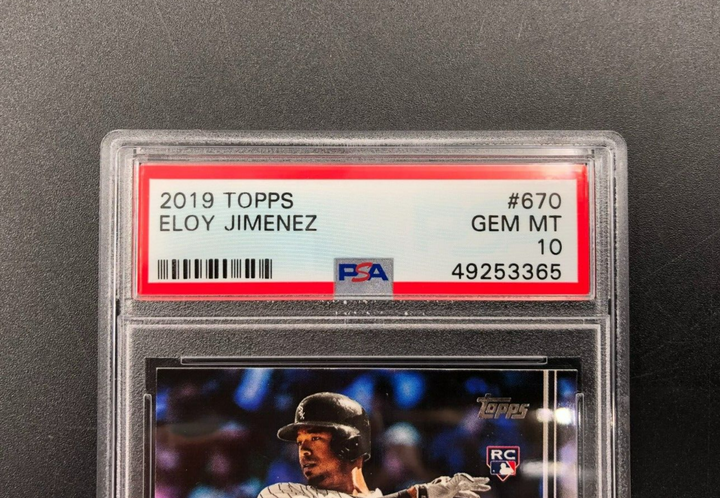 2019 Topps Series 2 No. 670 Eloy Jimenez RC Rookie Card PSA 10 GEM MINT