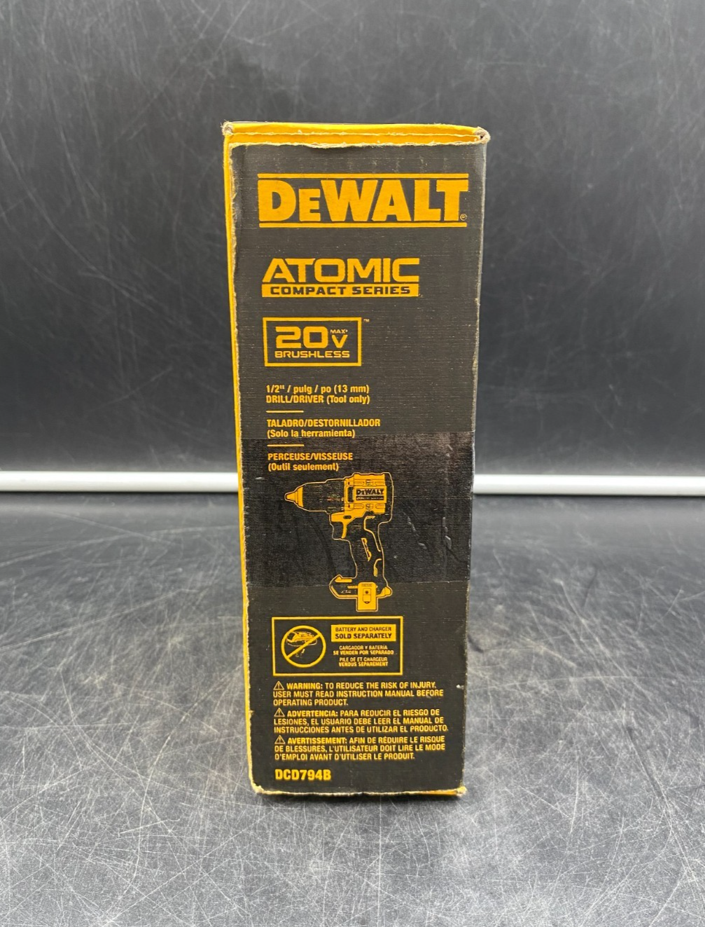 DeWalt DCD794B 20V Max Brushless Atomic 1/2" Drill/Driver (Tool-Only) - NEW