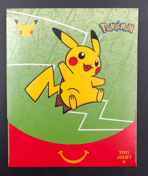 2021 POKEMON 25th Anniversary McDonald's Happy Meal Booster Pack Toy 9 *NEW*