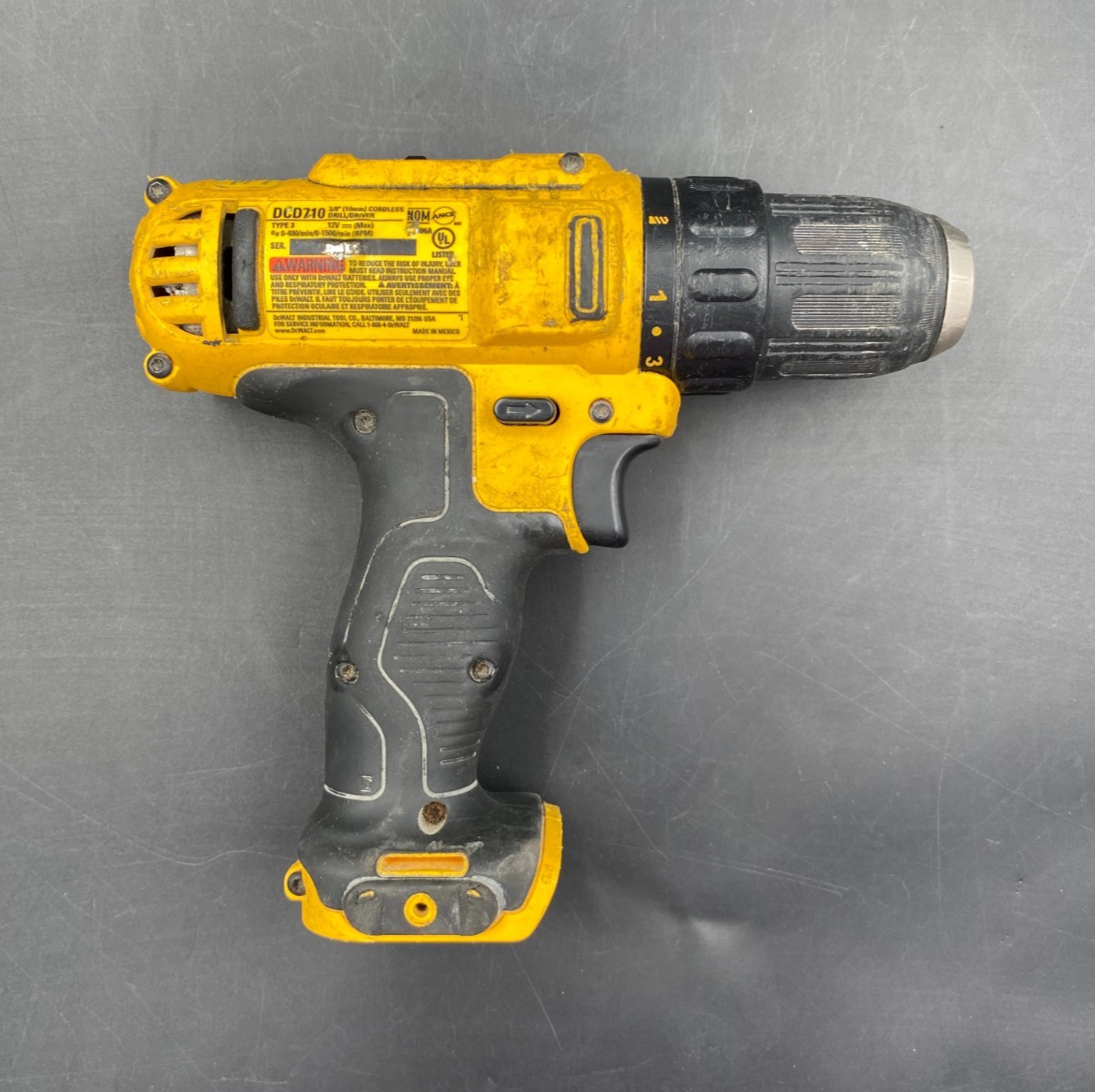 DeWalt DCD710 12V Max 3/8" (10mm) Cordless Drill/Driver (Tool-Only)