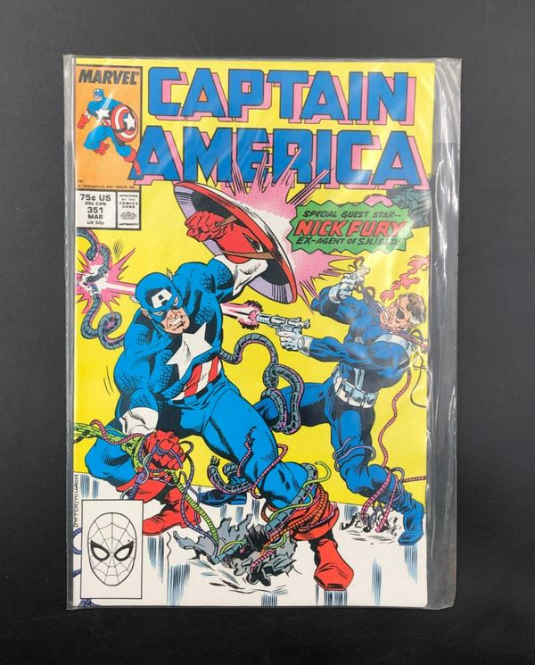 Captain America: Guest Nick Fury Issue #351 (Marvel Comics) Comic Book Bagged