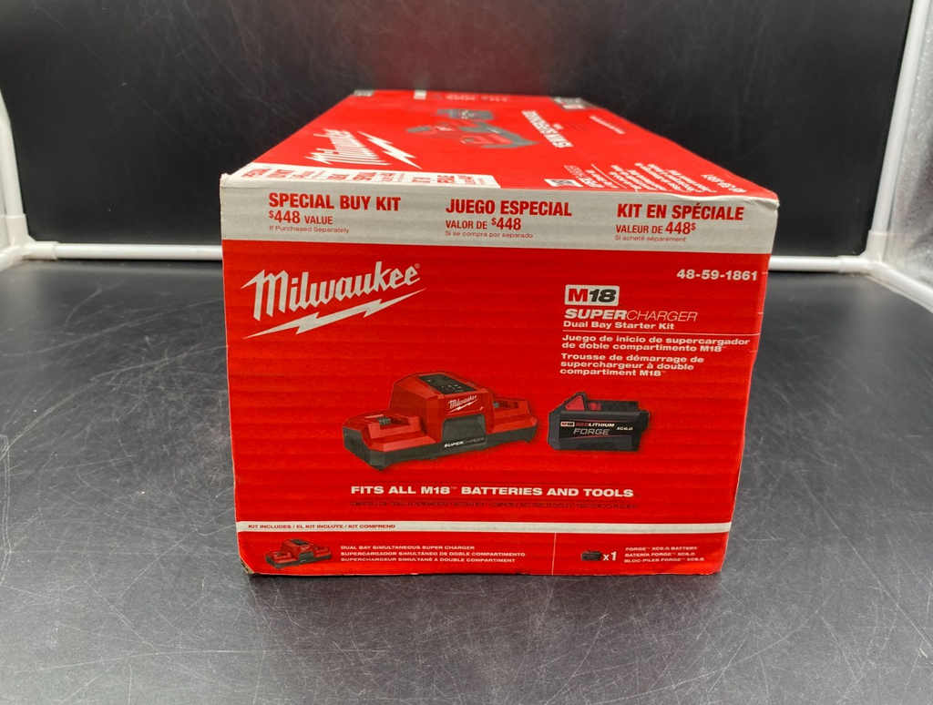 Milwaukee 48-59-1861 M18 Super Charger Dual Bay Starter Kit - NEW