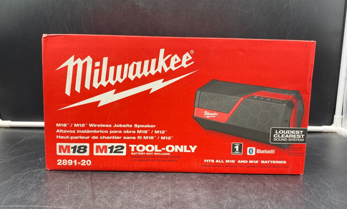 Milwaukee 2891-20 M18 / M12 Wireless Jobsite Speaker (Tool-Only) - NEW