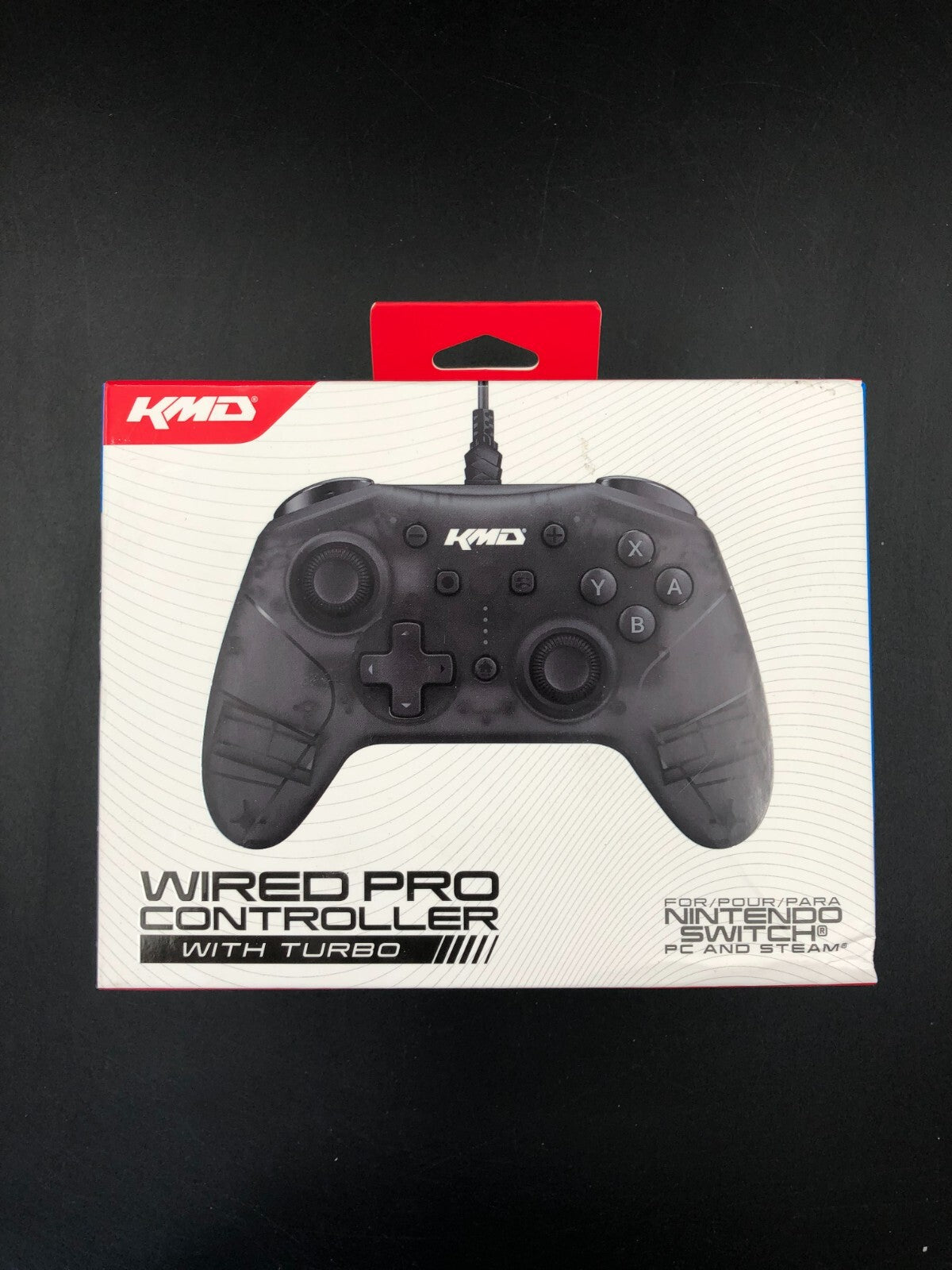 KMD Wired Pro Controller For Nintendo Switch, PC & Steam Deck - NEW