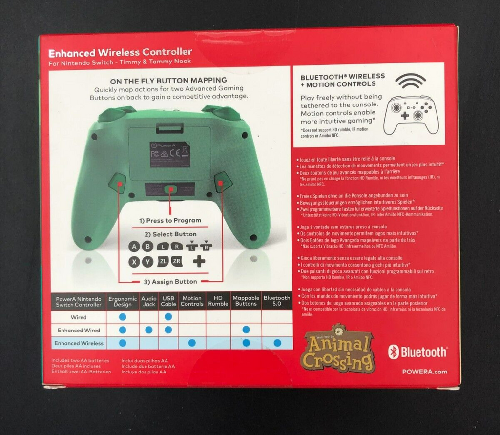 Nintendo Switch Enhanced Wireless Controller - Animal Crossing - NEW