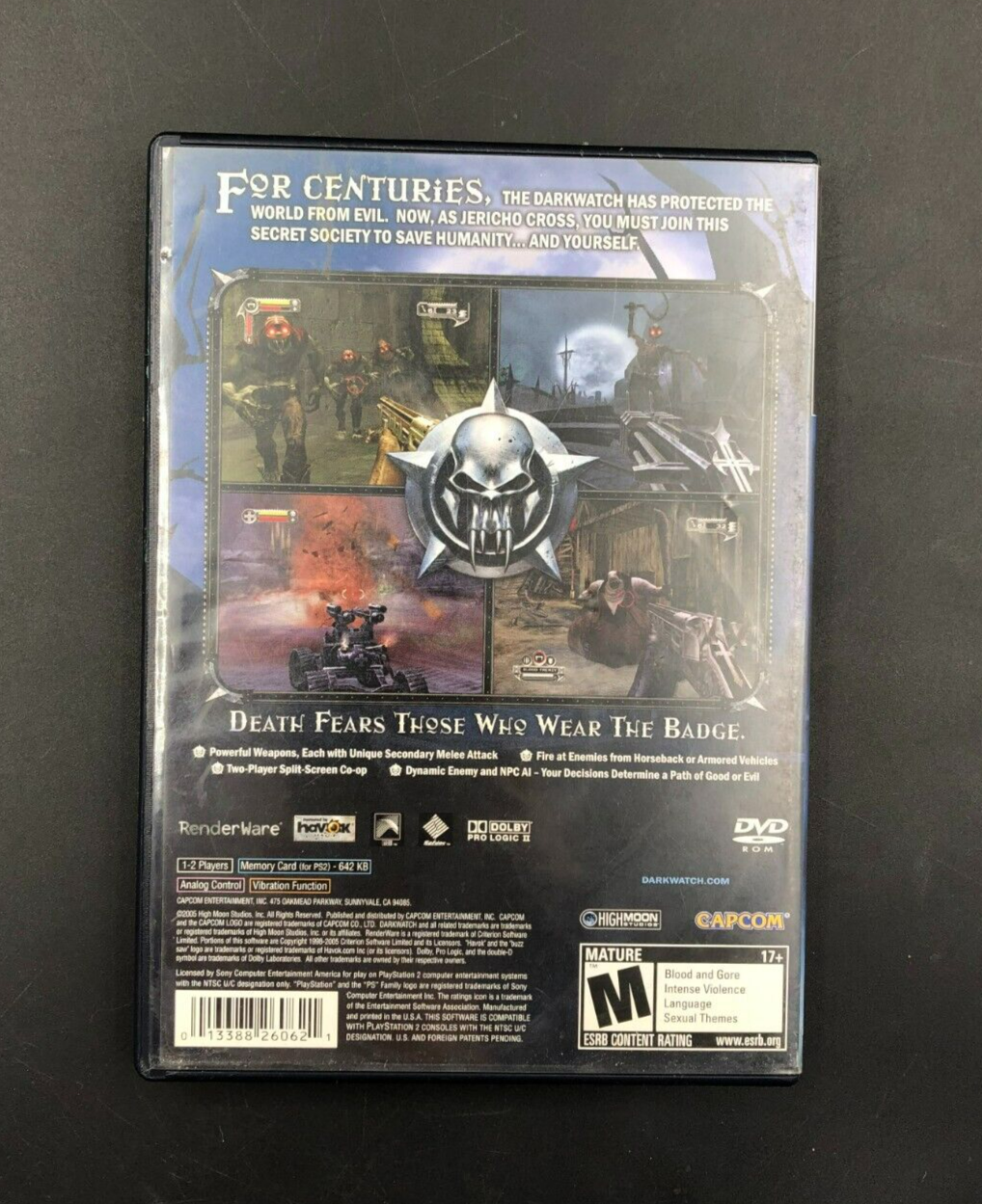 Darkwatch (Sony PlayStation 2, PS2) in Case
