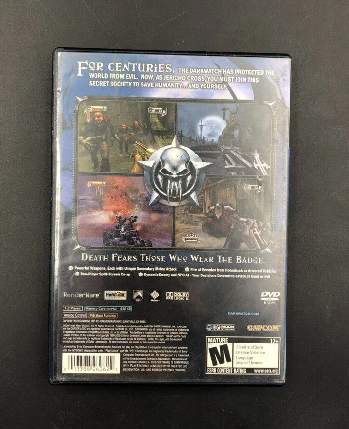 Darkwatch (Sony PlayStation 2, PS2) in Case