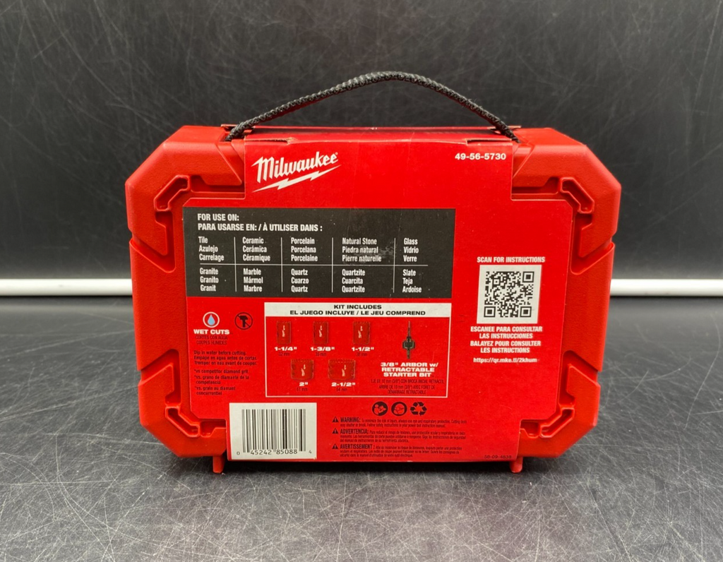 Milwaukee 49-56-5730 6pc Diamond Max Hole Saw Kit - NEW