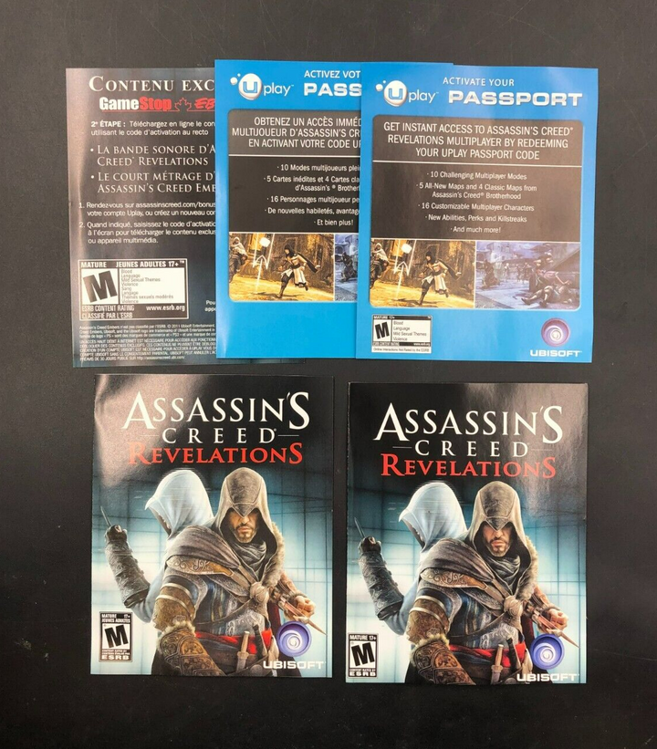 Assassin's Creed: Revelations - Signature Edition (PlayStation 3, PS3) w/Manuals