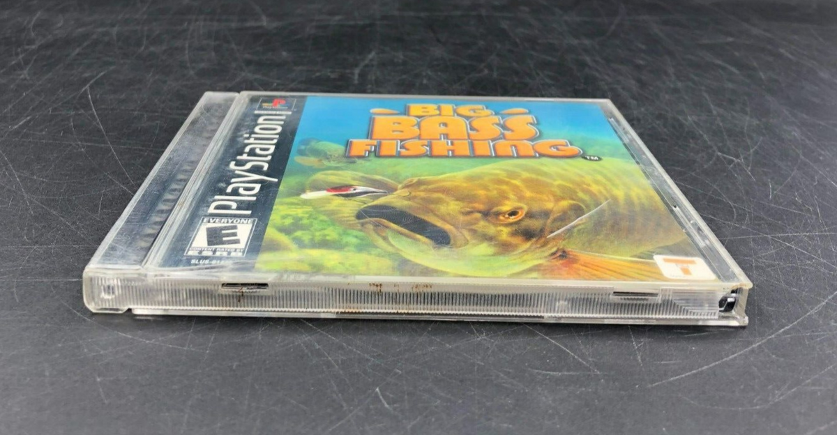 Big Bass Fishing (Sony PlayStation, PS1) in Case w/ Manual