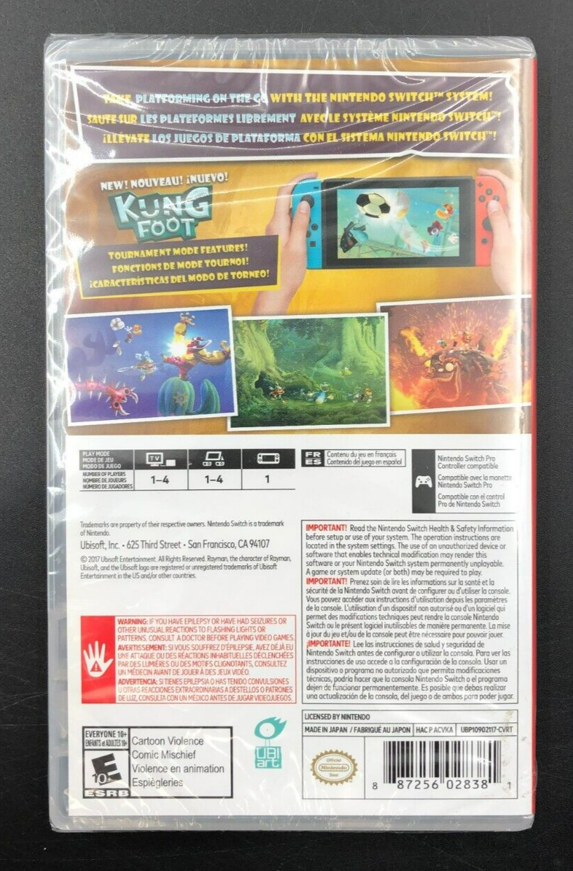 Rayman Legends Definitive Edition Nintendo Switch - NEW
