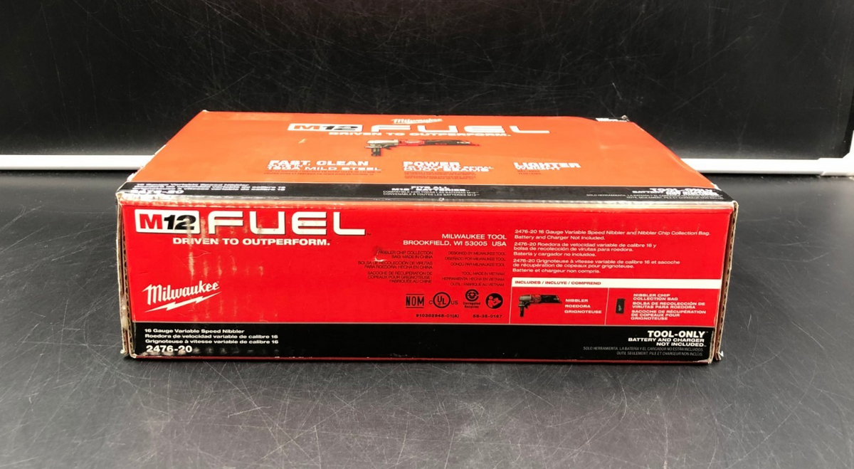 Milwaukee 2476-20 M12 Fuel 16 Gauge Variable Speed Nibbler (Tool-Only) - NEW