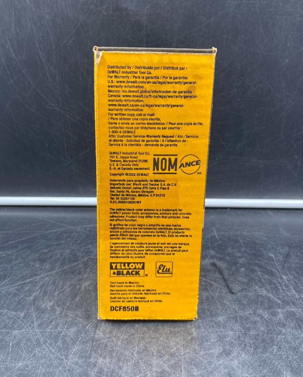 DeWalt DCF850B 20V Max Brushless Atomic 1/4" 3-Speed Impact Driver (Tool-Only)