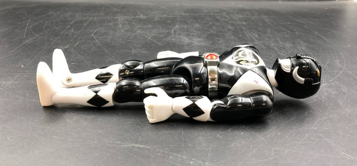 1993 Bandai Mighty Morphin Power Rangers - 8" Black Ranger Action Figure w/ Gun