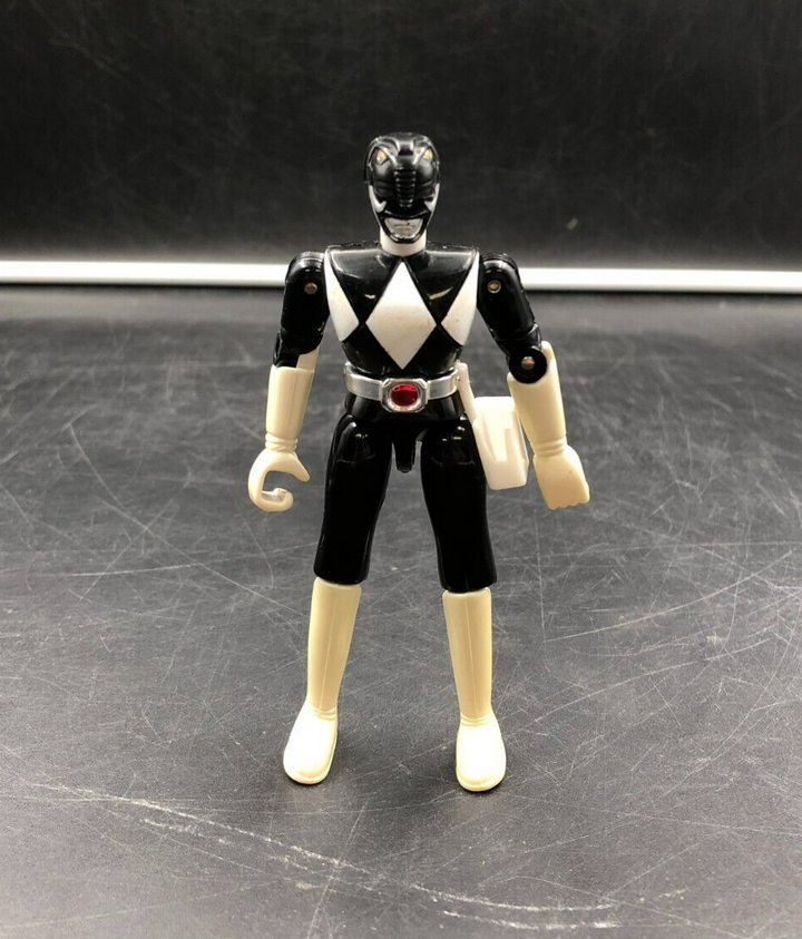1993 Bandai Mighty Morphin Power Rangers - 4.75" Black Ranger Action Figure