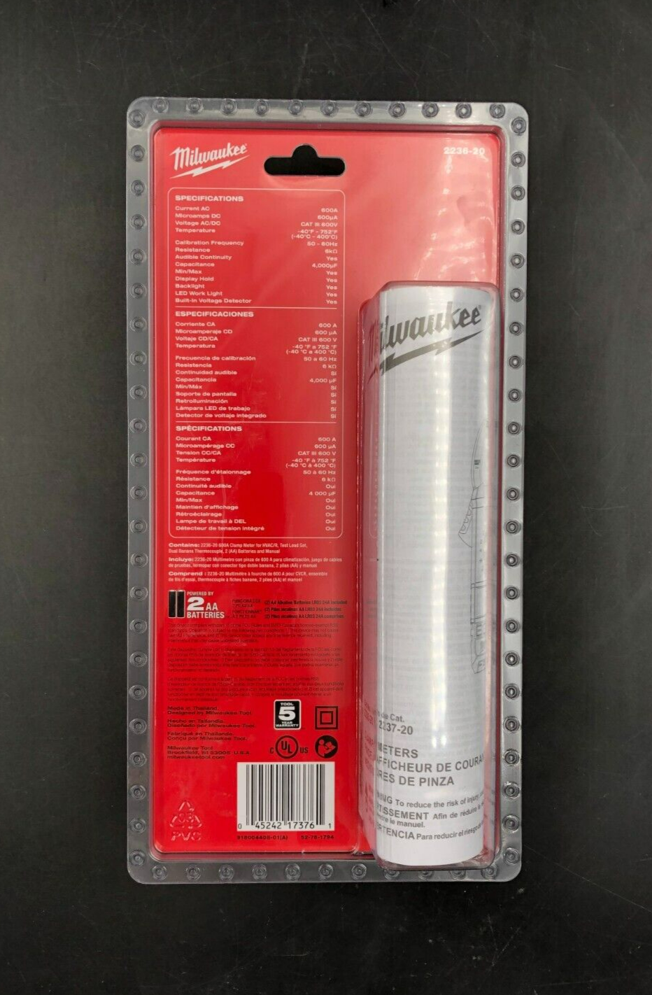 Milwaukee 2236-20 600A Digital Clamp Meter for HVAC/R - BRAND NEW~~