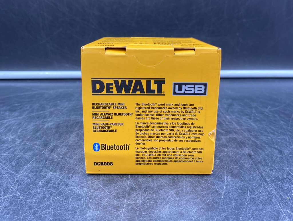 DeWalt DCR008 USB Rechargeable Mini Bluetooth Speaker