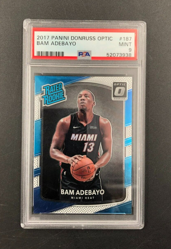 2017-18 Panini Donruss Optic Rated Rookie Bam Adebayo #187 PSA 9 MINT