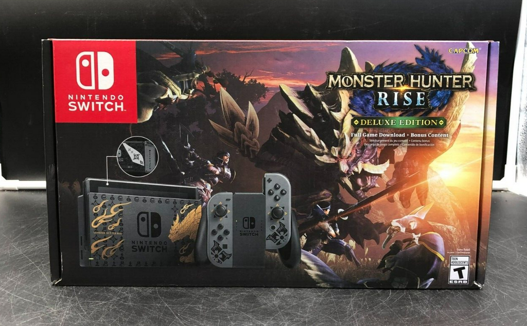 Nintendo Switch Monster Hunter Rise Deluxe Edition Console - NEW Sealed