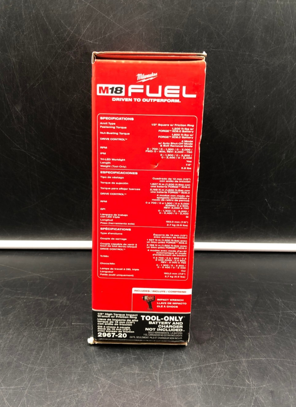 Milwaukee 2967-20 M18 Fuel 1/2" High Torque Impact Wrench (Tool-Only) - NEW